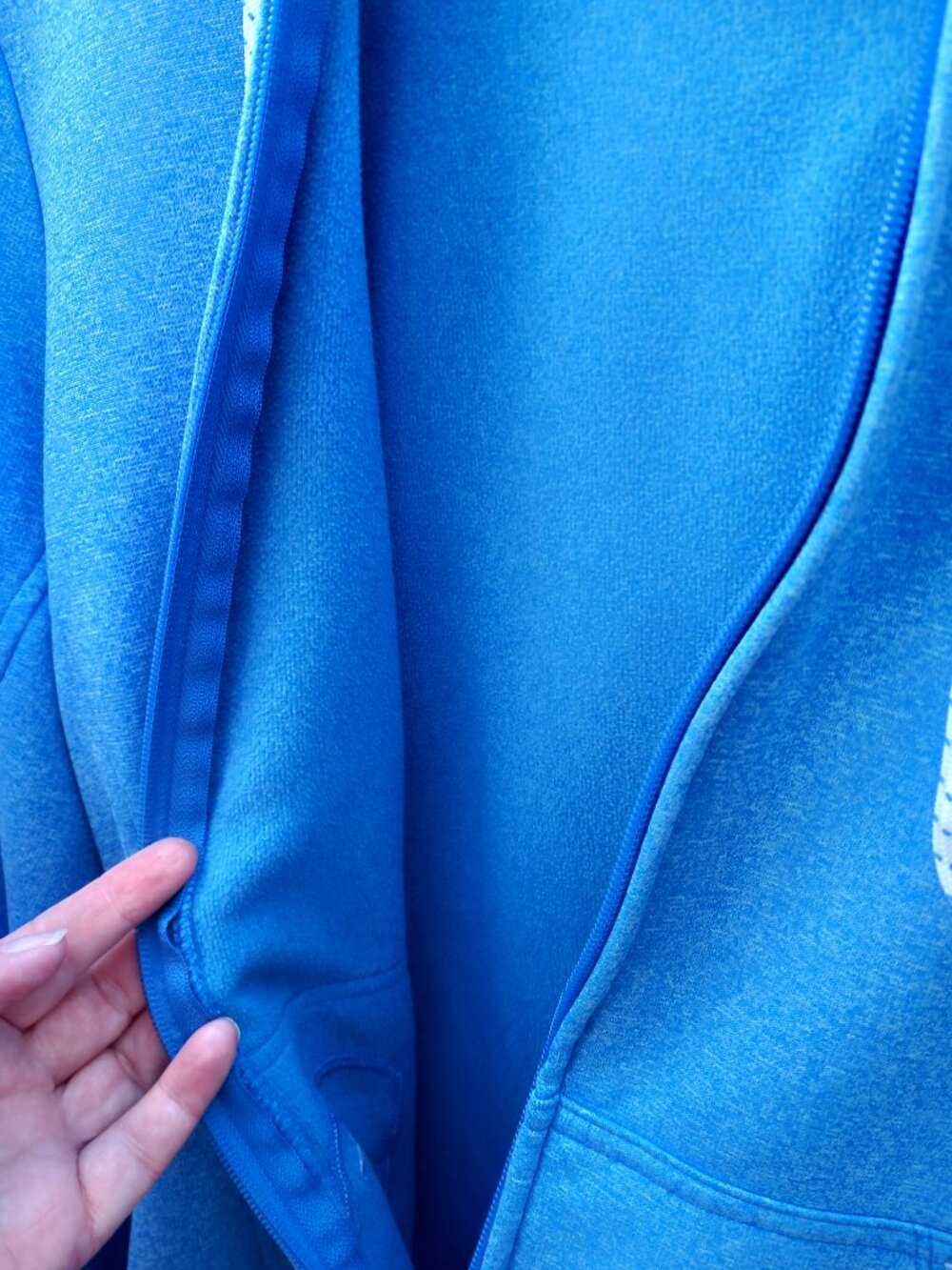 The North Face Zip Up Blue Hoodie XL - Picture 7 of 13